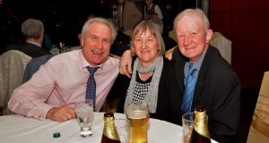Frank Murphy, Janette & Denis O'Neill at the Borris Golf Club Dinner Dance in The Lord Bagenal.